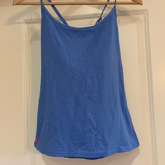 Lilly Pulitzer Tops - Lilly Pulitzer Luxletic Blue Camisole Top